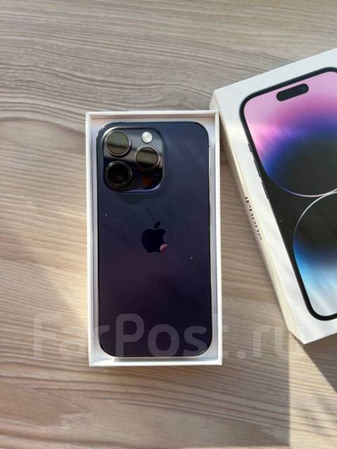 iPhone 14 Pro, 256GB, 6.10", моноблок, фиолетовый, б/у, в наличии. Цена ...