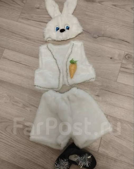 Продам Новогодний костюм зайчика Р-р 104, б/у, в наличии. Цена: 500₽ во ...