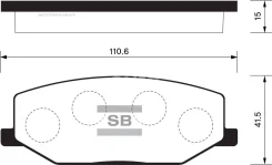 ������� ��������� �������� Sangsin Brake SP1540 SP1540 ����