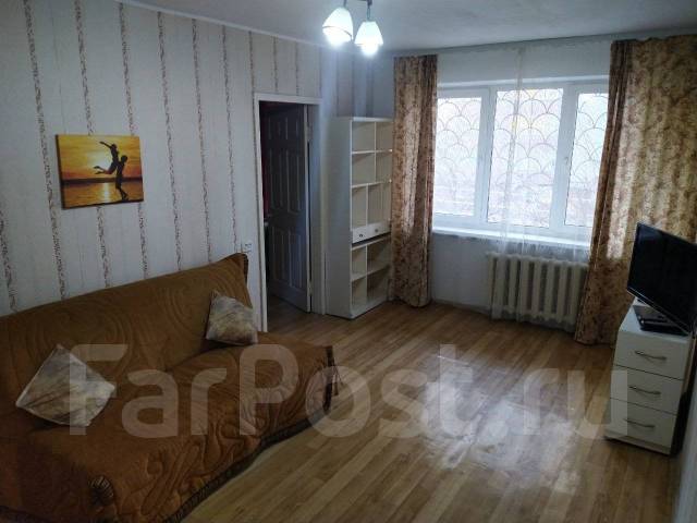 2-комнатная, улица Кирова 52, вторая речка, запад, 5 этажей, 1 этаж, 44 ...