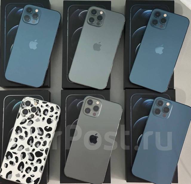 iPhone 12 Pro 128 Gb, 6.10", моноблок, белый, серебристый, серый, синий ...