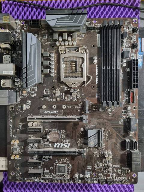 MSI Z370-A PRO, б/у, в наличии. Цена: 6 000₽ во Владивостоке