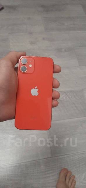 Продаю айфон 12мини 128гб, 5.40", моноблок, красный, 4G LTE, NFC, б/у ...