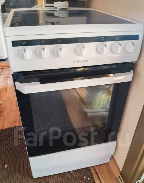 Кухонная плита Hansa, стеклокерамика, б/у, в наличии. Цена: 13 500₽ в ...