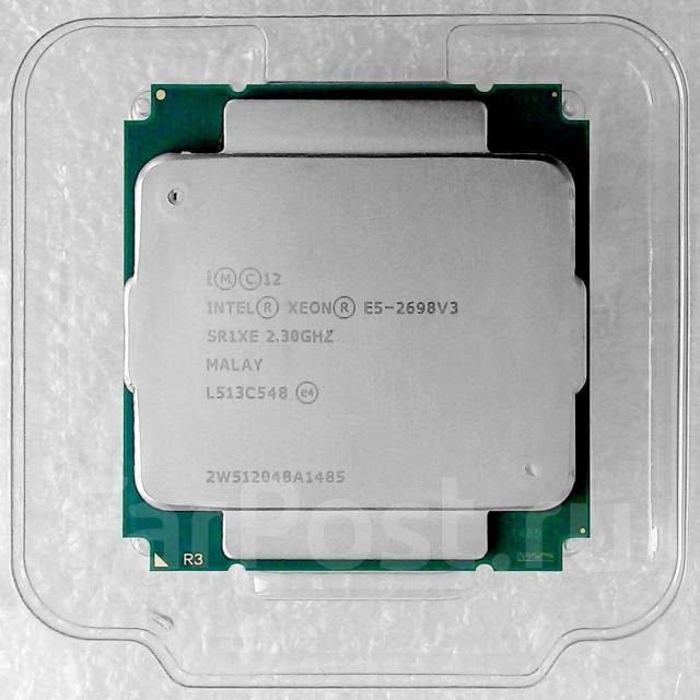 Intel Xeon E5-2698 V3 2.3-3.6GHz 16C/32T 40Mb LGA2011-3 +, б/у, в ...