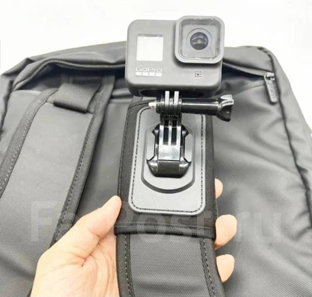 Крепление для экшн- камер на лямку рюкзака Insta360, GoPro и др камер ...