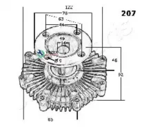 ���������� Toyota Hiace/Hilux 92- Japanparts VC207 VC207 ����