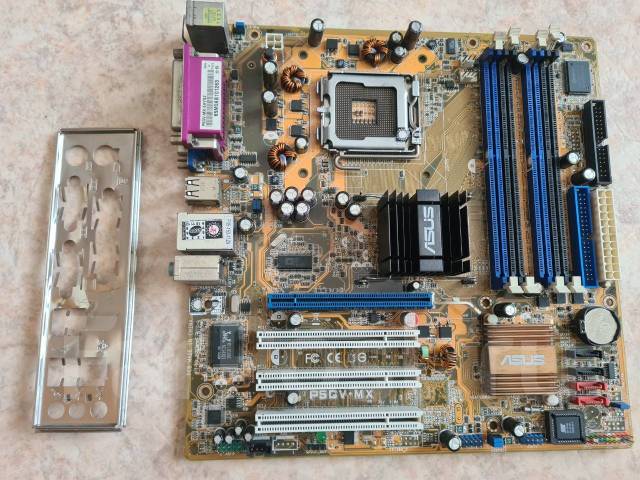 Материнская плата LGA775 Asus P5GV-MX на intel 915, б/у, в наличии ...