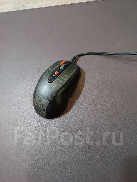 Игровая мышь проводная A4Tech V-Track F5, черная, б/у, в наличии. Цена ...