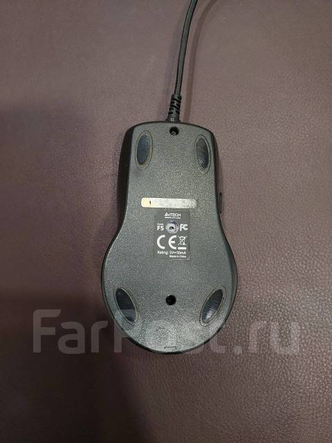 Игровая мышь проводная A4Tech V-Track F5, черная, б/у, в наличии. Цена ...