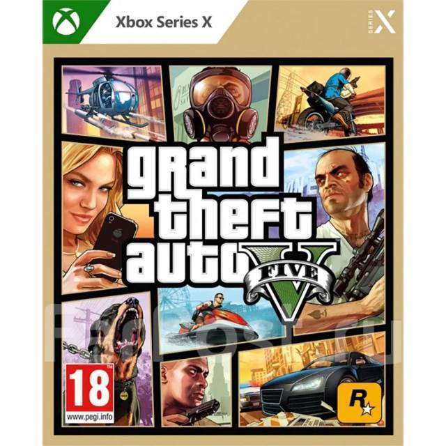 GTA 5 Grand Theft Auto V Игра для Xbox Series S/X Диск, в наличии. Цена ...