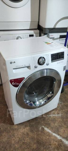 Стирально-сушильная машина LG Direct Drive 6/3 кг сушки, LG, 6,0 кг, б ...