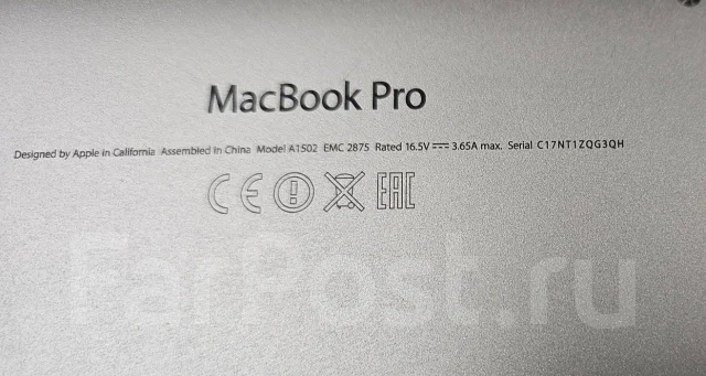 Apple MacBook Pro 13 2014 Mid. 13.3", 2,6����, ��� 8 ��, ���� 128���, WiFi: 1, Bluetooth: 1, ����������� �� 2��. ����