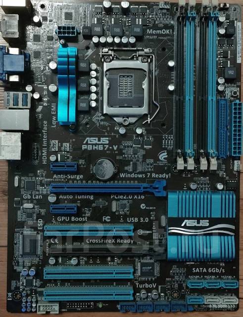 Материнская плата Asus p8h67 v LGA 1155, б/у, в наличии. Цена: 2 000 ...
