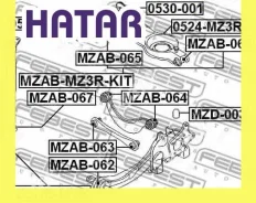 ����������� ���� ��� ������� Febest MZAB065 MZAB065 ����
