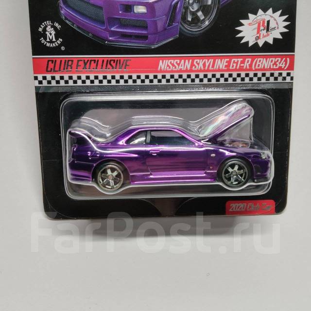 Hot Wheels RLC Nissan Skyline GT-R BNR34 Purple 2020, новый, в