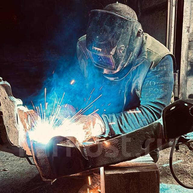 Сварочные работы. Антикор днища, рамы. Пескоструйная обработка ...