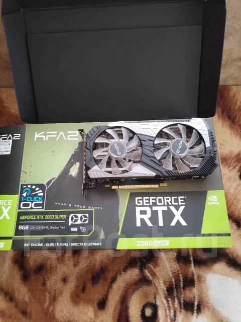Видеокарта KFA2 Geforce RTX 2060 Super 8GB 1-Click OC, б/у, в наличии ...