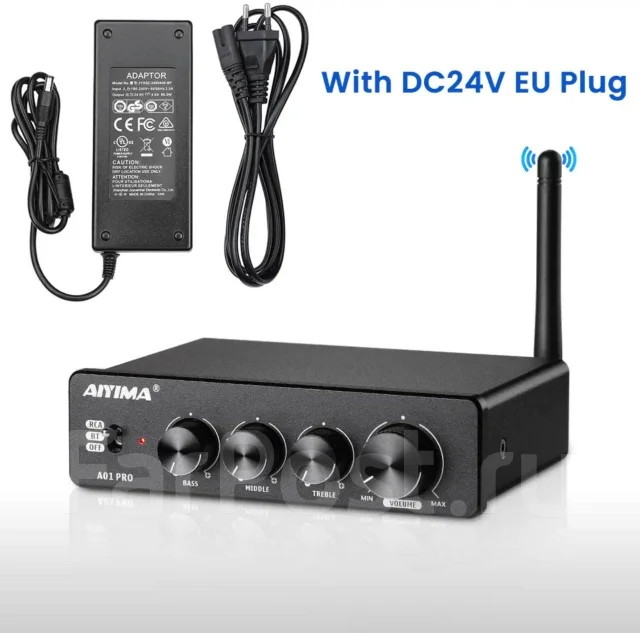 *Akh* Цифровой усилитель мощности Aiyima A01 PRO 2.1, с Bluetooth 5.1 ...
