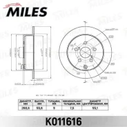 ���� ��������� Toyota k011616 Miles K011616 ����
