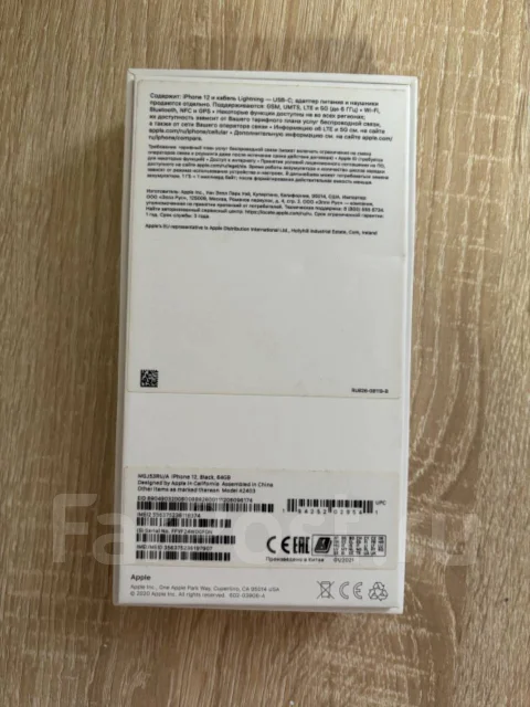 Apple iPhone 12. �/�, 64 ��, ������, 3G, 4G LTE, ����������, NFC ����