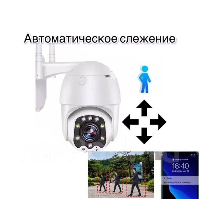 Видеокамера поворотная, камера уличная с сим картой CamHi SIM 4G 2МП ...