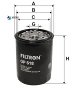 ������ ��������! Toyota Camry FF 2.0i V6 87/FF 2.5 V6 GX/24V 89/FF 3.0 Filtron OP618 OP618 ����