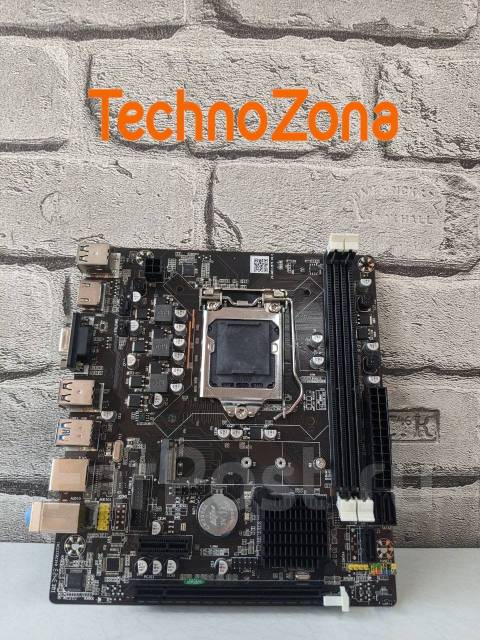 Материнская плата LGA1155 ZX-H61C/B75, Huanan, новый, в