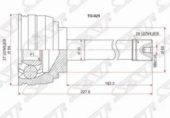���� �������� Toyota 4Runner/Hilux/SURF #N130/Regius RCH47/DYNA 3RZ/2/3/5L/3Y/3VZ/1KZ 87-02 4WD SAT TO025 TO025 ����