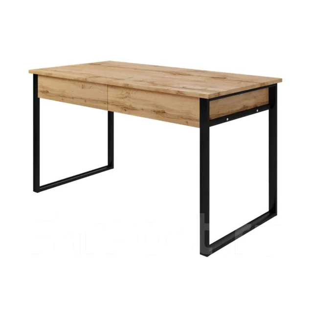 Стол письменный, 1100x550x770 мм, ЛДСП / металл, цвет дуб вотан / чёрн ...