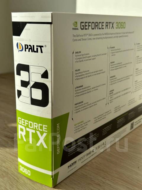 Видеокарта Palit Nvidia GeForce RTX 3060 DUAL (LHR) Новая, новый, в ...