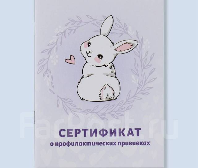 Сертификат о профилактических прививках (в наличии 16 шт). Цена: 100 ...