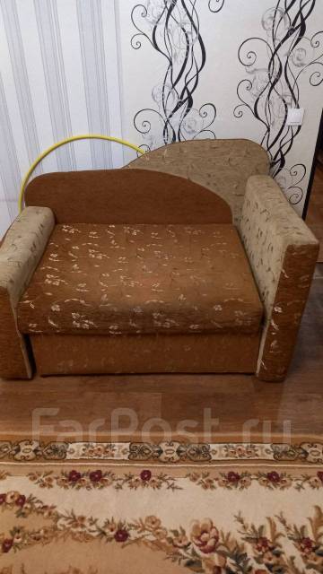 Продам диван-кровать, ткань, светлое дерево, коричневый, 135,0 см, 90,0 ...