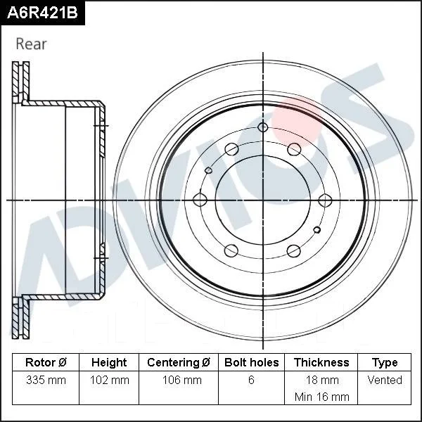 ���� ��������� ������ Advics A6R421B A6R421B ����