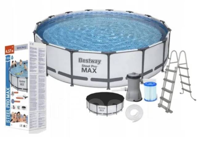 Каркасный бассейн Steel Pro Max Bestway 56438 457x122 - недорогая каче ...