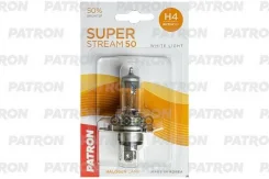 ����� ���������� ������� 1�� H4 12V 60/55W 3400K P43t-38 Super Stream 50 (+50% �������, ����������� ����, +20� ��������� ������) ������� � ����� Patro...