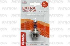����� ���������� ������� 1�� H7 12V 55W 3500K PX26d Extra Stream 80 (+80% �������, ����� ����, +40� ��������� ������) ������� � ����� Patron ���. PLH7...