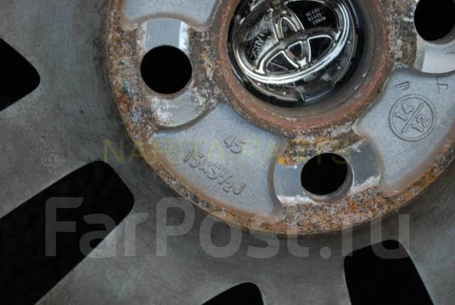 Оригинальные диски Toyota R15 4x100 ET45 5/5J №315, 15", 1 шт, 4 шт, б ...