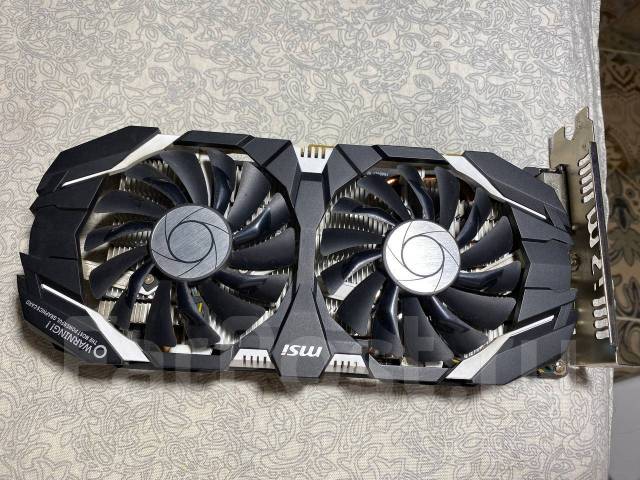 Msi GeForce GTX 1060 6gb, б/у, в наличии. Цена: 11 000₽ во Владивостоке