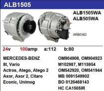��������� Mercedes BENZ Trucks Buses 1017, 24V 100A Krauf ALB1505UX ����