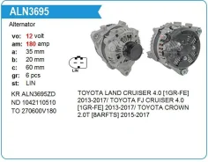 ��������� Toyota 1GR-FE 8Arfts Land cruiser, Crown, FJ Cruiser 180 amp 2015-2017 KR Krauf ALN3695 ����