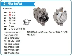 ��������� Toyota 1GR-FE Land Cruiser Prado 80amp KR Krauf ALN8410WA ����