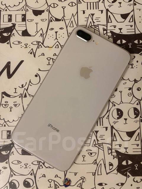 iPhone 8 Plus, 64 гб, 5.50", моноблок, белый, 4G LTE, NFC, б/у, в ...