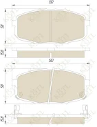 ������� ��������� KoTL Hyundai i30, Elantra, KIA �EED, Carens (�-� 4��) ����� [3342KT] 581011MA00 ����
