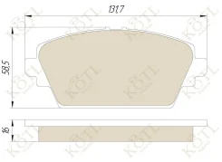 ������� ��������� KoTL Nissan Primera, Almera, Honda Accord VI, VII, MG Express (�-� 4��) ����� [3227KT] 41060AV126 ����