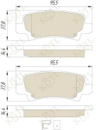 ������� ��������� KoTL Toyota Corolla, Runx, Altis (E12) 2002-2007 � �������� ������ (�-� 4��) ������ [3289KT] 0446602160 ����