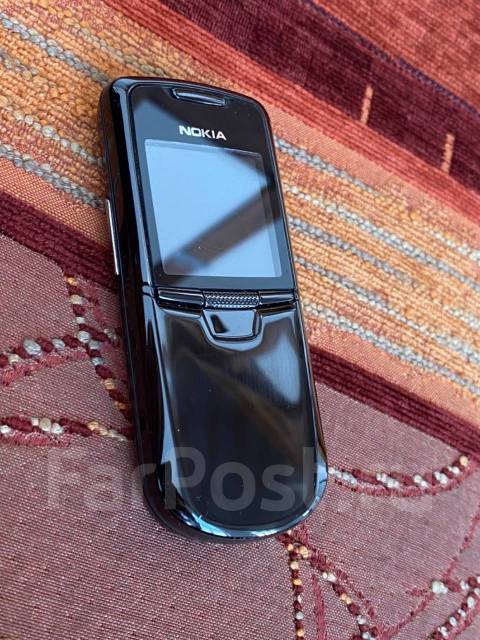 Nokia 8800 Russian Black, до 8 гб, слайдер, черный, 3G, Кнопочный, б/у ...