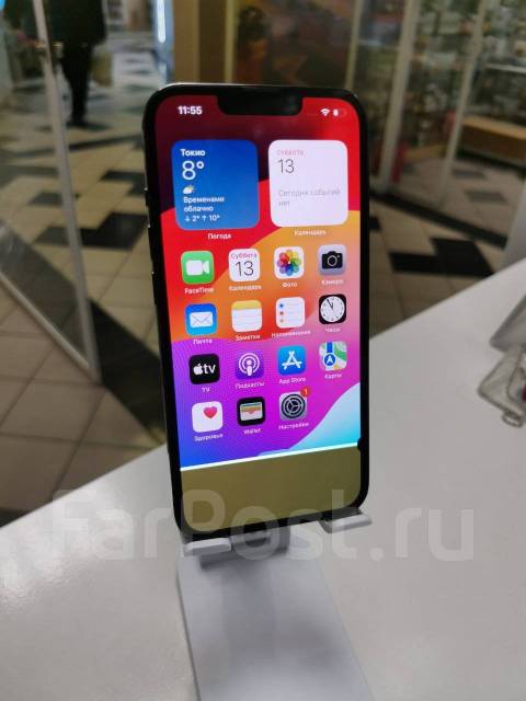 iPhone 13 Pro 128 Gb Space Gray, 6.10", моноблок, серый, 3G, 4G LTE ...