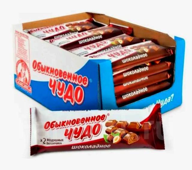 Шоколадный батончик Обыкновенное чудо шоколадное, 55 г х 24 шт, в ...