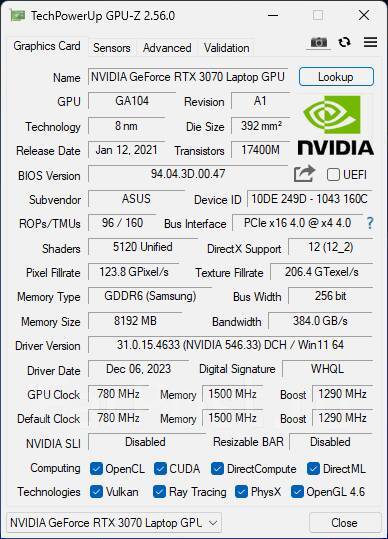 Asus TUF Dash F15. 15.6", 4,3����, ��� 24 ��, ���� 512���, WiFi: 1, Bluetooth: 1, ����������� �� 16��. ����